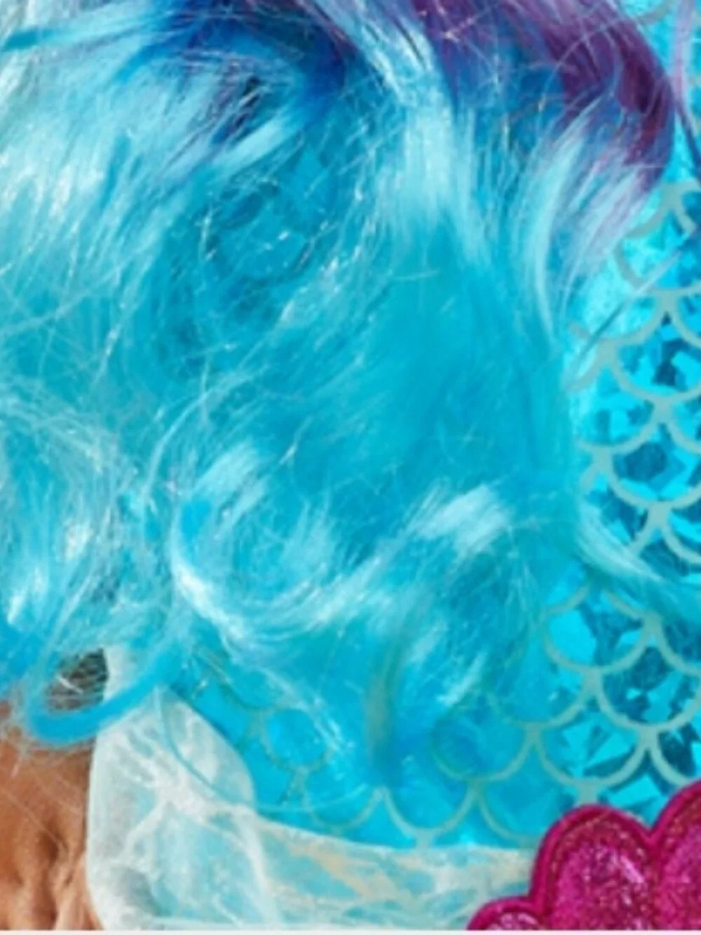 NWT DREAM PLAY IMAGINE 3pc Wave Mermaid Costume with Wig and Headband